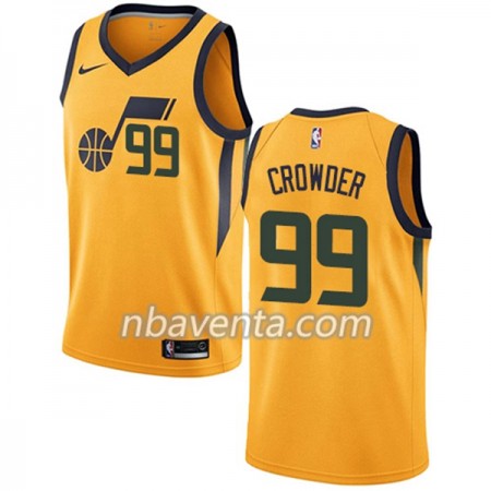 Camiseta Hombre Utah Jazz Jae Crowder 99 Nike 2017-18 Gris Swingman